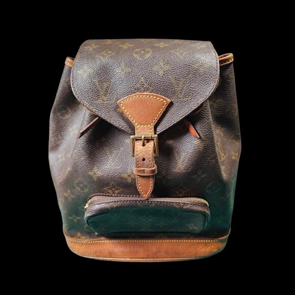 Louis Vuitton Vintage Montsouris Backpack Monogram Canvas MM - Picture 1 of 10